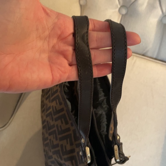 Fendi Zucca Logo/Charm Shoulder Bag - Picture 9 of 17